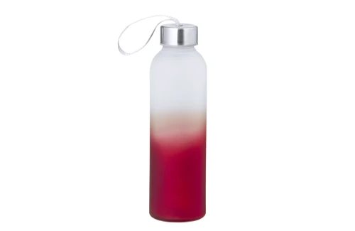 Bouteille personnalisée en verre translucide et acier inox Nortalik 500 ml