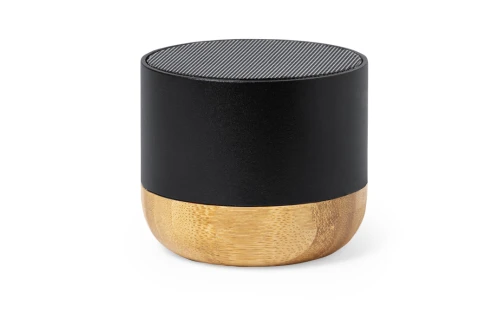 Enceinte personnalisée haut-parleur Bluetooth® bambou en alu recyclé Lops