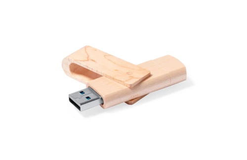 Clé USB personnalisée OTG double connectique 16 Go bois Kluivert made in Europe