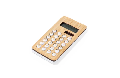 Calculatrice personnalisé solaire à 8 chiffres Sitax en bambou