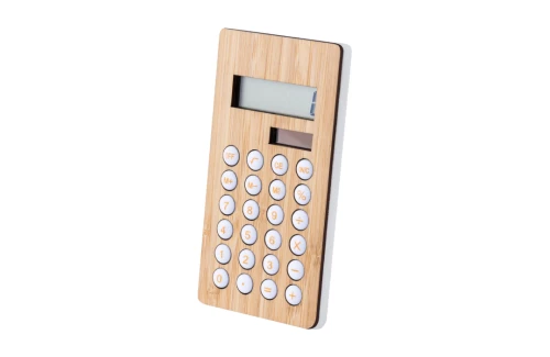 Calculatrice personnalisé solaire à 8 chiffres Sitax en bambou