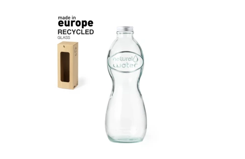 Bouteille personnalisée écoresponsable en verre recyclé Limpix 1 litre