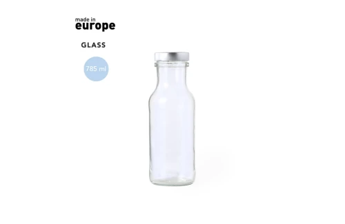 Bouteille personnalisée en verre avec bouchon à vis en métal Dinsak 785ml