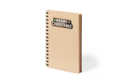 Carnet de Noël personnalisé à couvertures rigides en carton recyclé Noylax