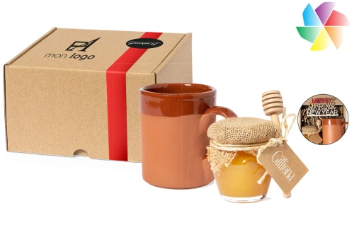 Coffret cadeau de Noël personnalisé set mug et produit gourmet Griffin