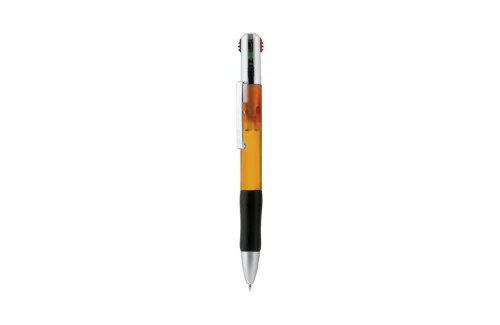 Stylo personnalisé 4 couleurs à corps translucide Multifour