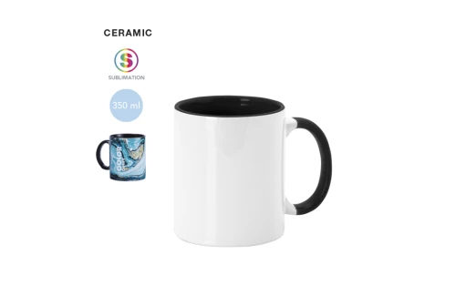 Mug publicitaire Harnet en céramique de 350 ml pour sublimation