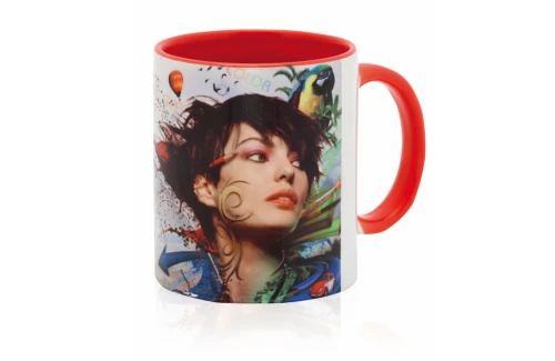 Mug publicitaire Harnet en céramique de 350 ml pour sublimation