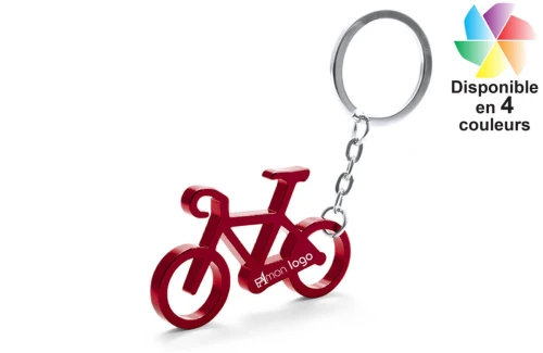 Porte-clés publicitaire personnalisé ouvre bouteille en forme de vélo ciclex 