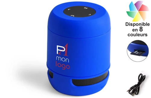 Enceinte bluetooth connectée personnalisable haut parleur sans fil compact Braiss