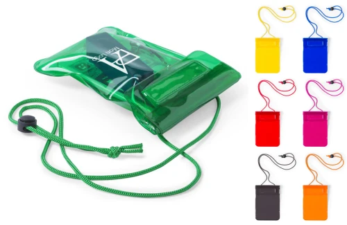 Pochette téléphone portable étanche personnalisée Arsax transparente