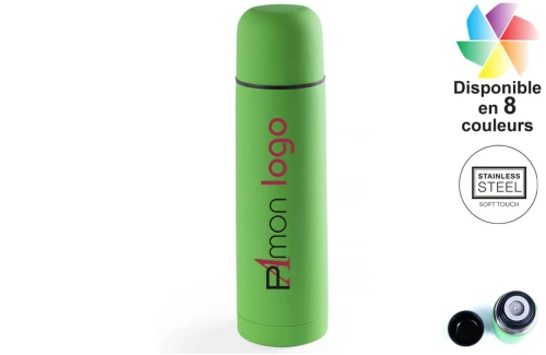 Thermos personnalisable en acier inoxydable à bouchon gobelet à vis Hosban