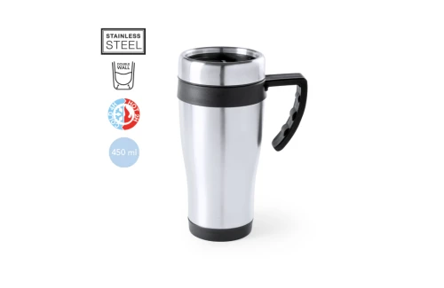 Mug thermique isotherme personnalisé transportable Carson de 450 ml