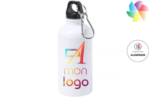 Gourde personnalisée en alu pour marquage sublimation Greims 400ml