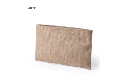 Trousse de toilette de voyage personnalisée Singla petite pochette en jute