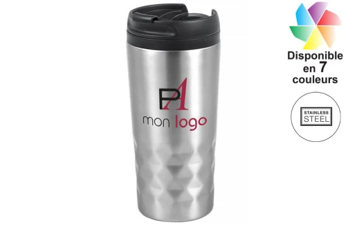 Mug isotherme publicitaire personnalisé gobelet thermique en acier inox Dritox 