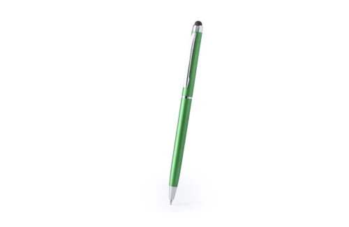 Stylo stylet publicitaire avec mécanisme rotatif et clip chromé Alfil