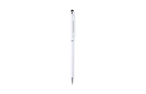 Stylo stylet publicitaire avec mécanisme rotatif et clip chromé Alfil