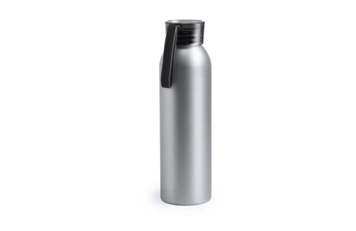 Gourde personnalisée en aluminium de couleur argentée Tukel 650 ml