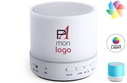 Mini enceinte Bluetooth publicitaire personnalisée haut-parleur intelligent à led avec radio FM et fonction mains libres 