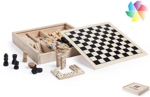 Set jeu de société personnalisé avec sa boite en bois Xigral