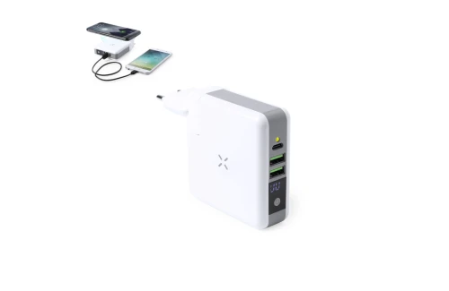 Adaptateur de voyage personnalisé multifonction avec batterie 6 700 mAh Teimpor