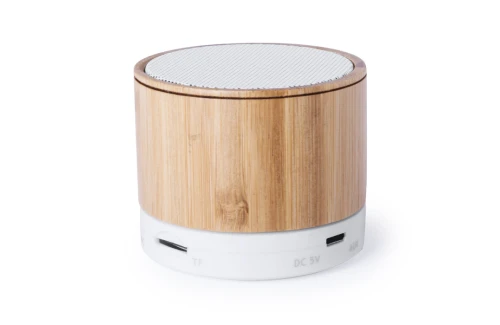 Mini enceinte Bluetooth personnalisable haut parleur en bambou Kaltun