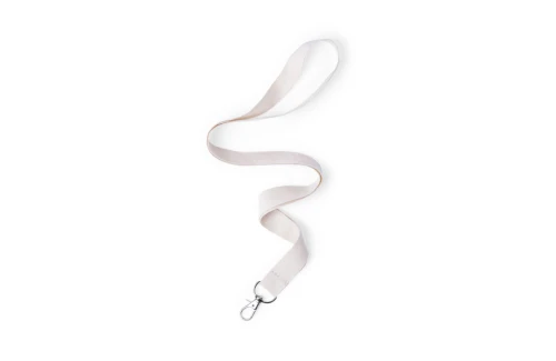 Cordon tour de cou personnalisé Mirok lanyard en coton naturel