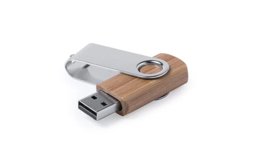 Clé USB twister personnalisée 16 Go en bambou Cetrex made in Europe