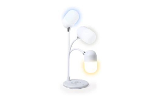 Lampe de bureau personnalisée bluetoothspeaker® avec chargeur sans fil Lerex