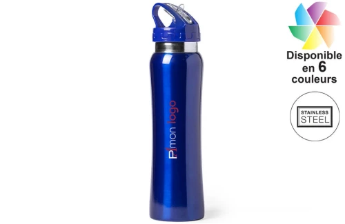 Gourde publicitaire personnalisée en acier inoxydable de haute qualité Smaly 800 ml 