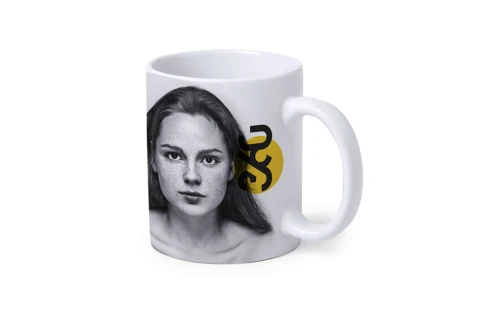 Mug publicitaire en céramique mat pour sublimation de 350 ml Talmex