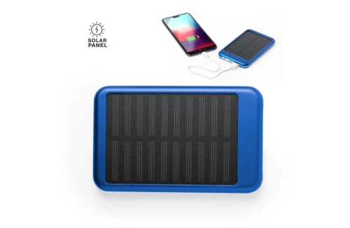 Batterie externe solaire powerbank personnalisable Rudder 4000 mAh