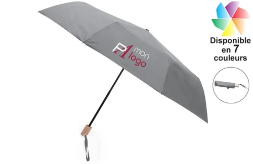 Parapluie pliable personnalisé recyclé à système anti-vent Brosian