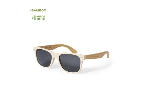 Lunettes de soleil personnalisées Tinex monture et branche en bambou