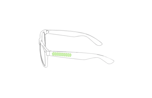 Lunettes de soleil personnalisées Tinex monture et branche en bambou