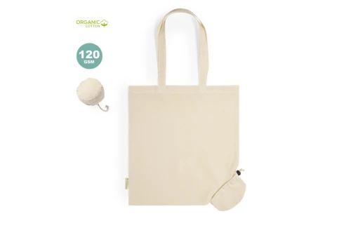 Sac shopping personnalisé pliable Nepax en coton biologique