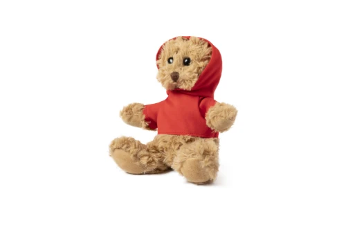 Ours en peluche publicitaire avec son sweat capuche personnalisable Loony