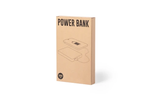 Batterie externe personnalisable powerbank en bambou Nipax 5000 mAh