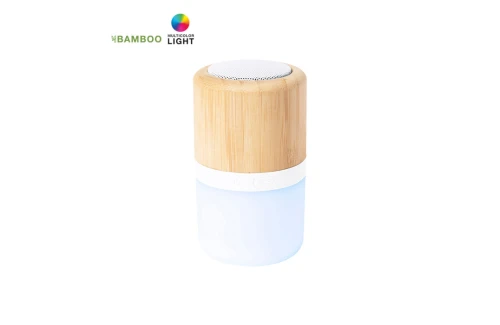 Enceinte Bluetooth en bambou haut parleur personnalisable avec led Kevil