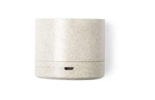 Mini enceinte Bluetooth® personnalisée haut-parleur connecté en fibre de blé Cayren