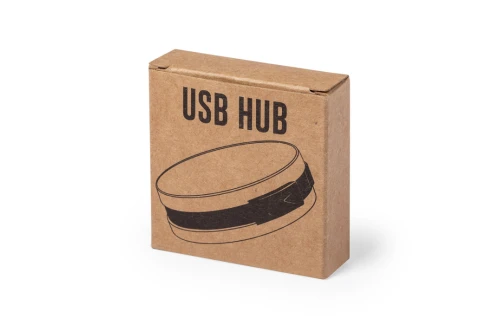 Hub USB personnalisé port 4 USB 2.0 en fibre de blé Brunox