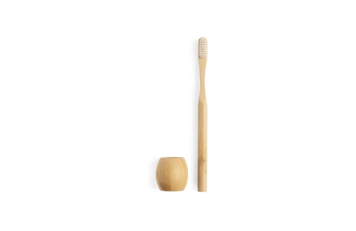 Brosse à dents personnalisée Korol en bambou avec support