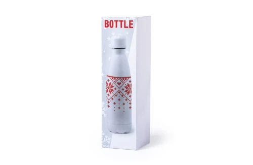 Bouteille personnalisée en inox brillant au motif de noël Yalok 790 ml