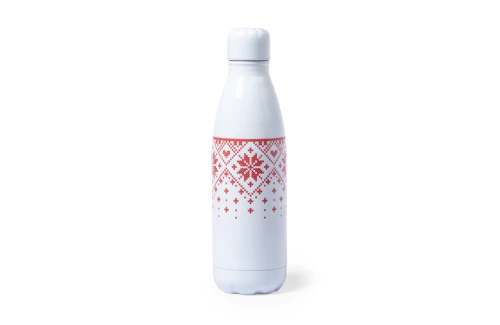 Bouteille personnalisée en inox brillant au motif de noël Yalok 790 ml