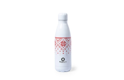 Bouteille personnalisée en inox brillant au motif de noël Yalok 790 ml