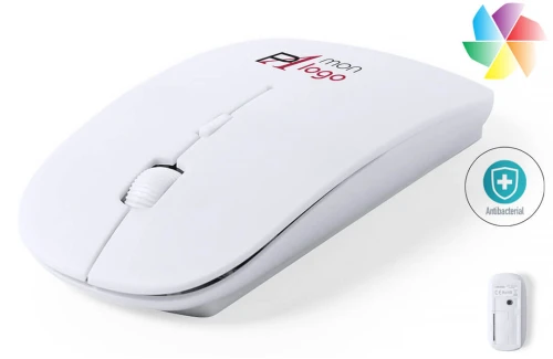 Souris ordinateur publicitaire personnalisée ergonomique et antibactérienne Supot 