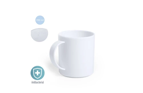 Mug personnalisé antibactérien Plantex de 350 ml