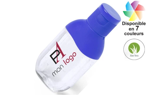 Gel hydroalcoolique publicitaire personnalisé Vixel flacon rechargeable 30 ml 