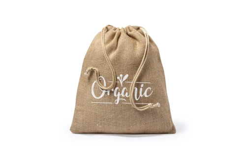 Sac pochette cadeau personnalisé en toile de jute Vagan